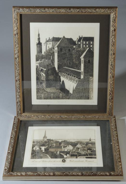 Two Copper Engravings Views of Tallinn (1 of 3)