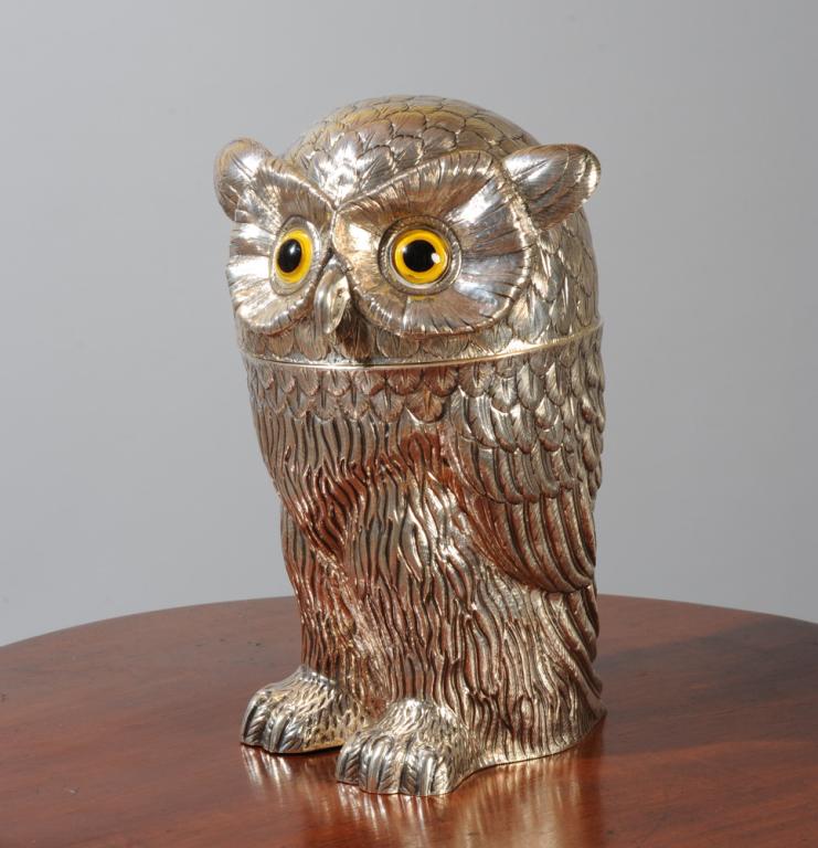 Sterling Silver Novelty Owl Ice Bucket (1 of 8)