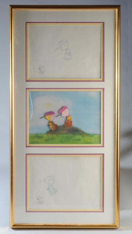 Original Peanuts Hand Painted Cel + Drawings (1 of 6)