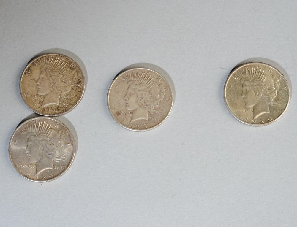 Four Peace Dollars (1 of 2)