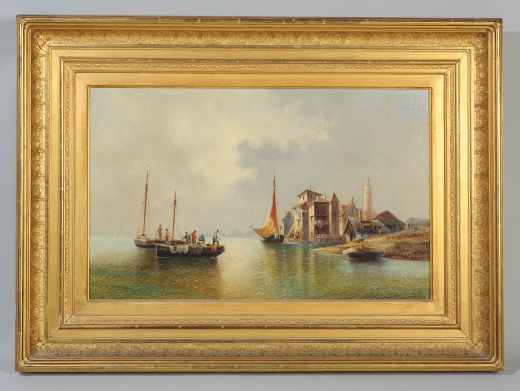 19th C. Oil on Canvas Signed Louis de Berg (1 of 4)