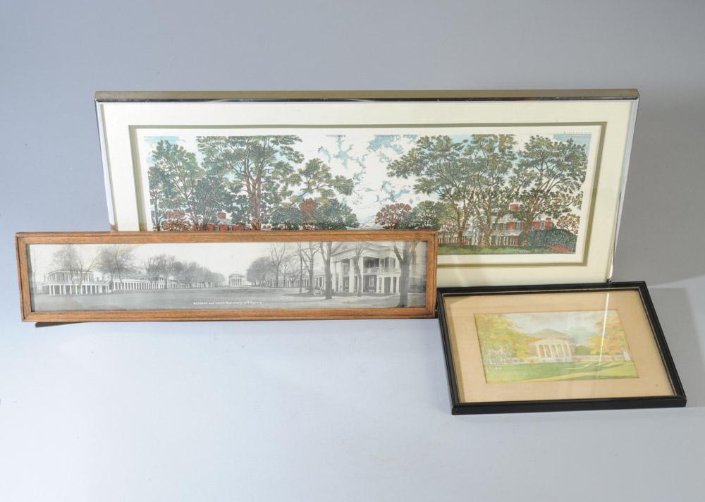 Three 20th C. Prints, University of Virginia (1 of 8)