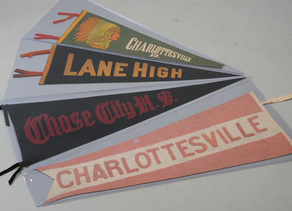 Vintage Charlottesville Pennants, + (1 of 2)