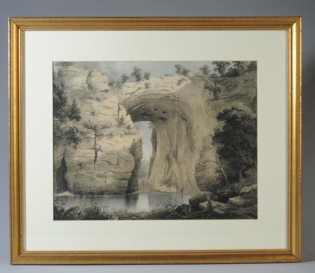 Edward Beyer Lithograph Natural Bridge Virginia (1 of 5)