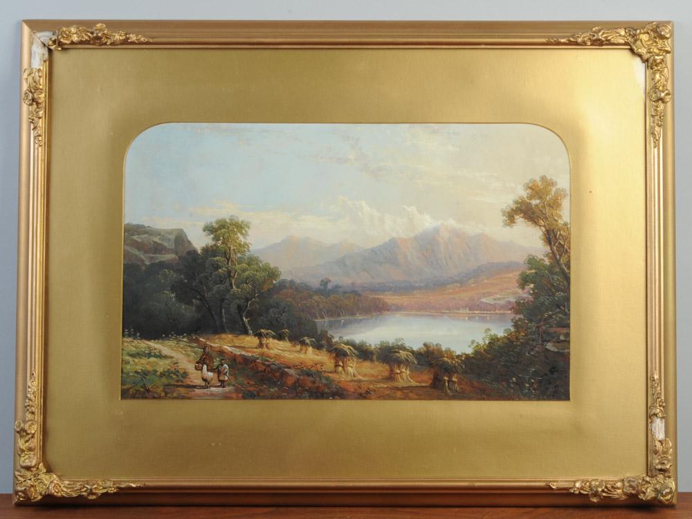 19th C. English School, Oil on Paper, Framed (1 of 5)