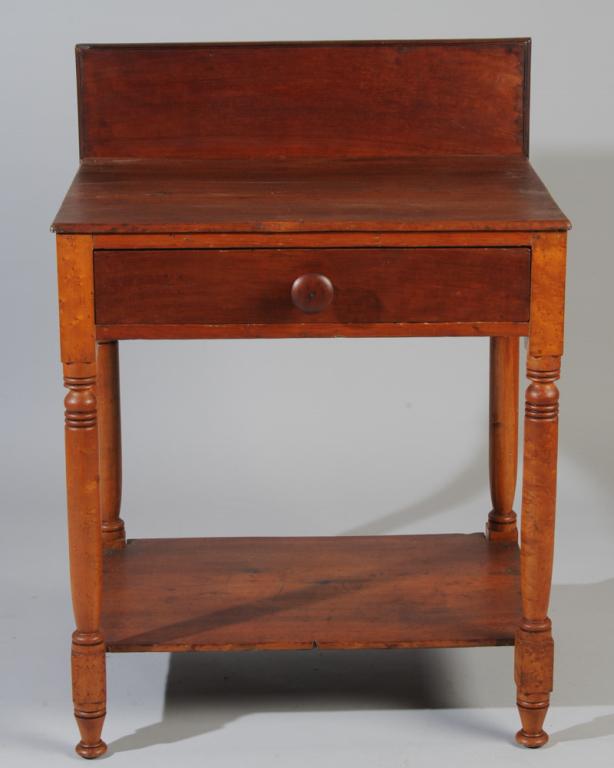 19th C. 2-Tier New York Side Table (1 of 3)