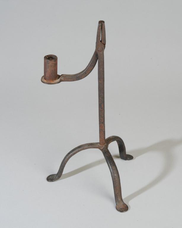 18th C. Wrought Iron Rush Light (1 of 4)