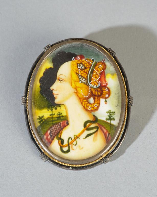 Continental Portrait Miniature Brooch (1 of 2)