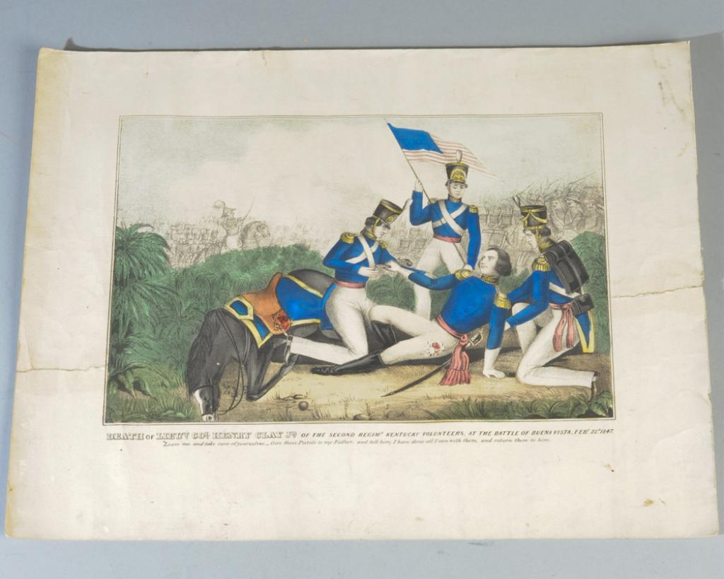 Death of Col. Henry Clay 19th C. Engraving (1 of 5)