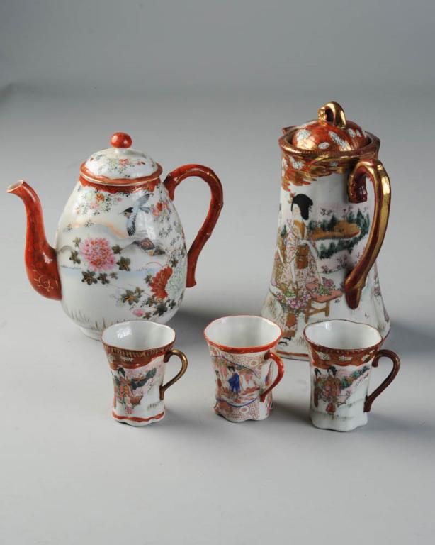 Japanese Kutani & Satsuma Porcelain Lot (1 of 4)