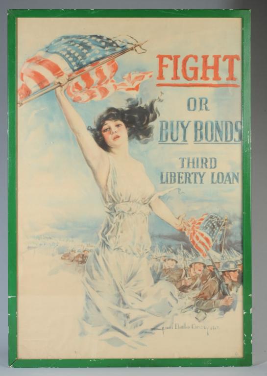 Original WW1 Poster Fight Or Buy Bonds (1 of 5)
