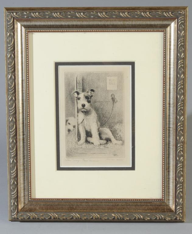 Signed Morgan Dennis Etching (1 of 3)