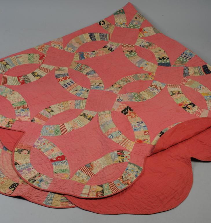 Antique Double Wedding Ring Quilt (1 of 3)