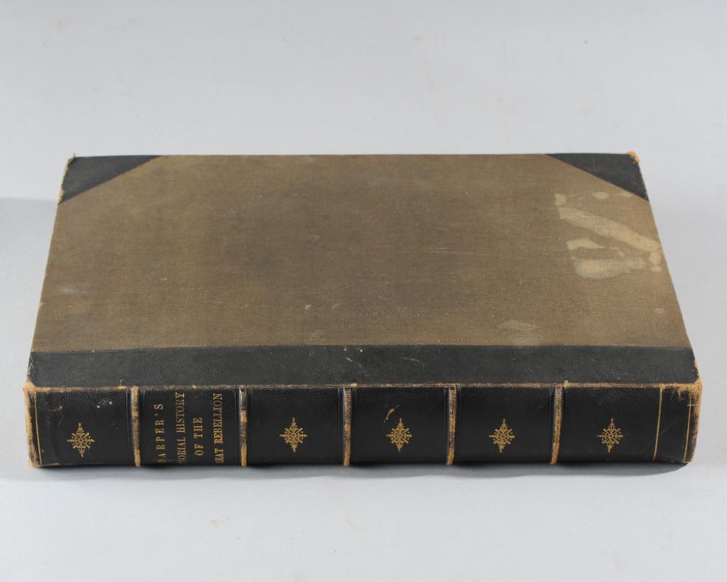 Harper's Pictorial History of the Great Rebellion: Part one of Harper's Pictorial History of the Great Rebellion, circa 1867, with some foxing and discoloration / in as-found condition.