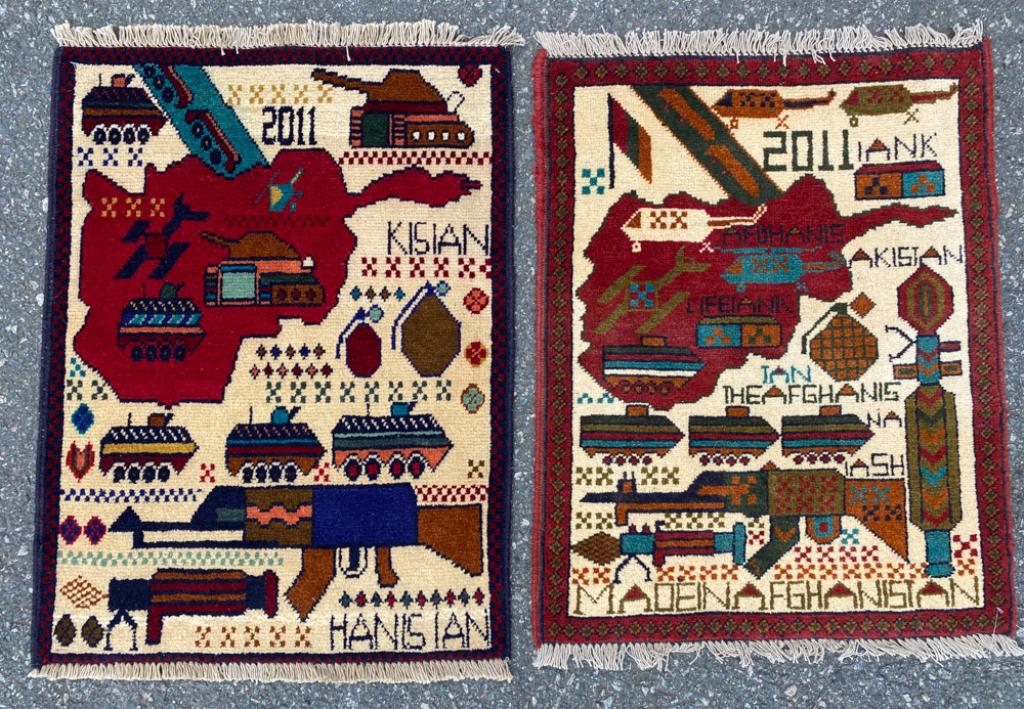 Pair of Afghan War Rugs (1 of 4)