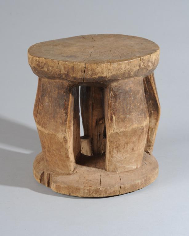 Dogon Stool, Mali: Approx 10" x 9". Provenance: Estate of Thomas McNemar, (1931-2020.) McNemar lived and collected throughout Central and West Africa in the 1960s and 70s. He established galleries of African Art in New 