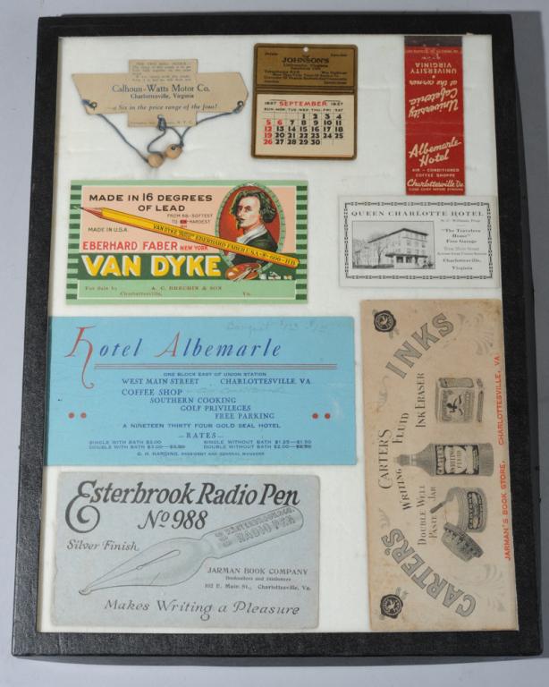 Charlottesville Blotters, Memorabilia, etc. (1 of 4)