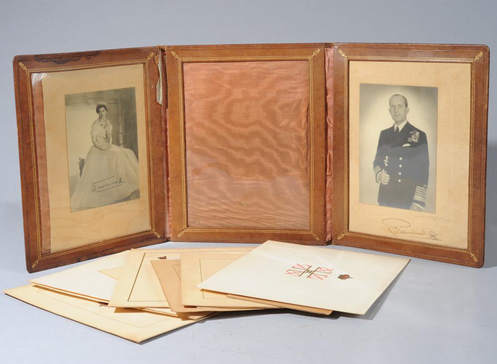 Greek Royal Family Christmas Cards: and photographs of King Paul of Greece (King from 1947-1964) and his wife, Frederica of Hanover. An amazing archive.