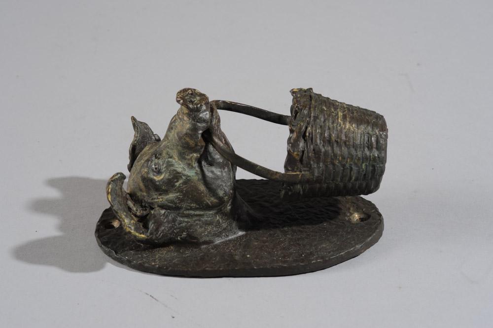 Vintage Brass Pig's Head Door Knocker (1 of 4)