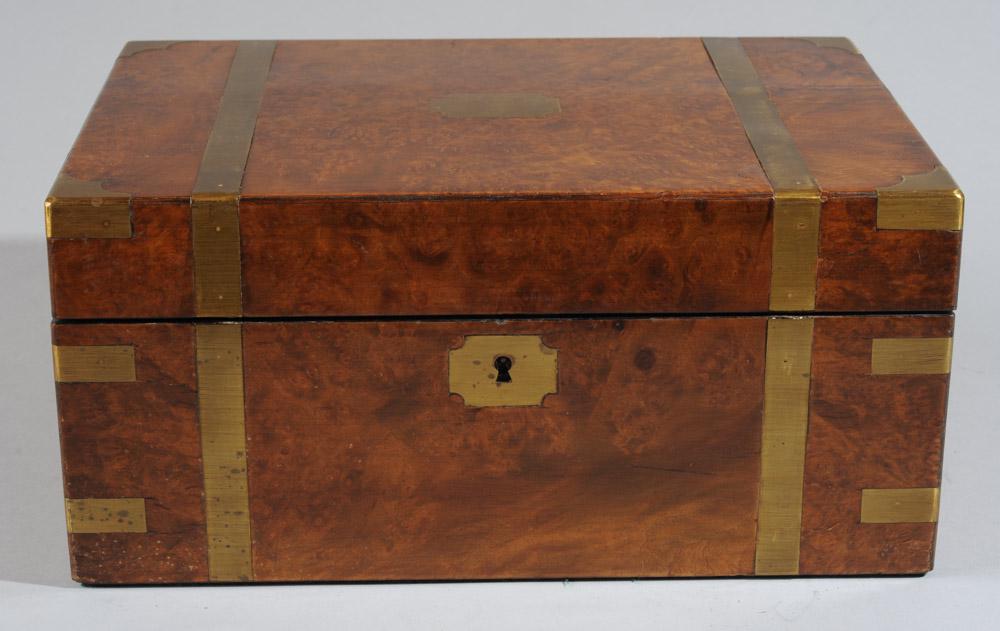 Antique Brass Bound Lap Desk (1 of 7)