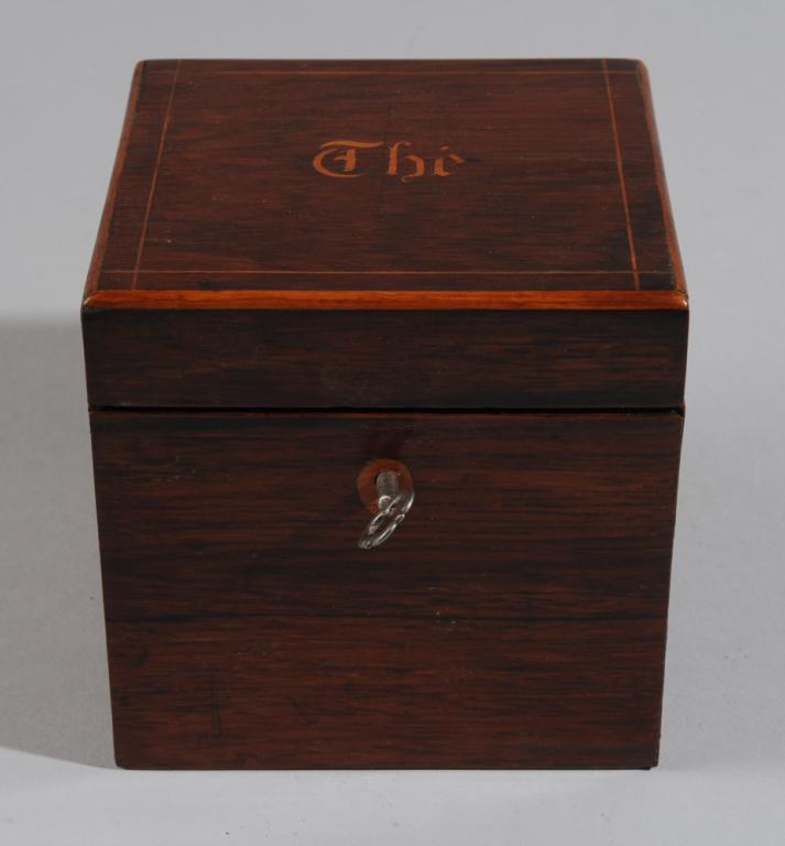 Antique Inlaid Tea Caddy (1 of 4)