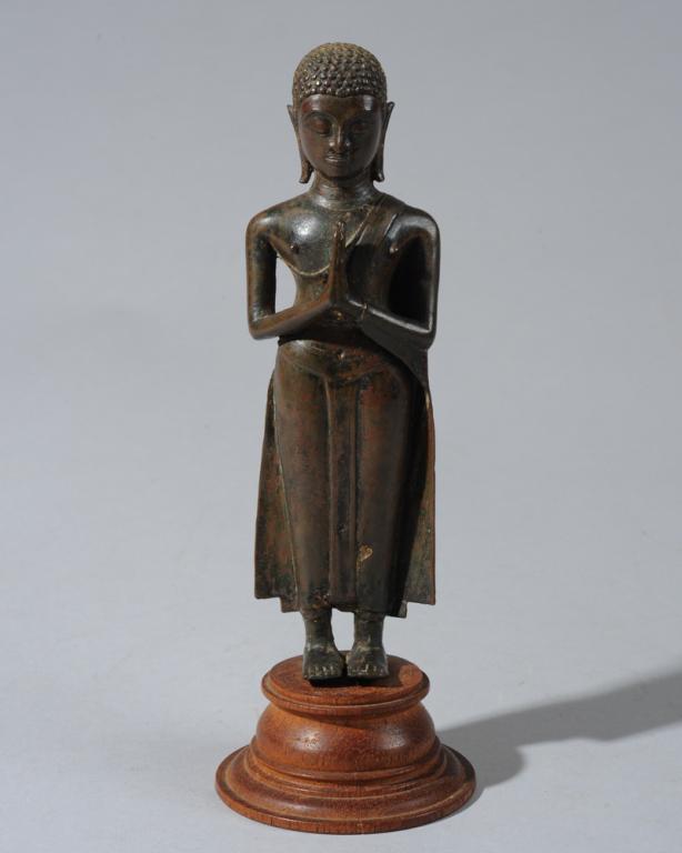 Antique Thai Bronze Standing Buddha (1 of 6)