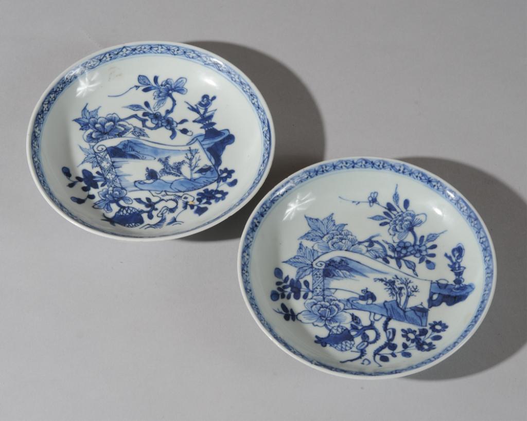 Pr. 18th C. Chinese Blue & White Saucers (1 of 4)