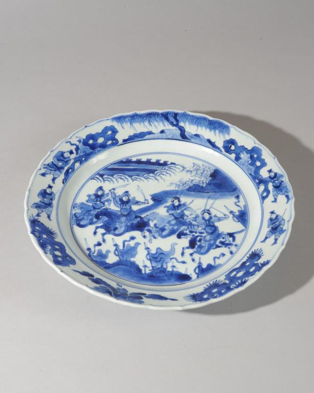 Chinese Blue & White Charger, Kangxi (1 of 6)