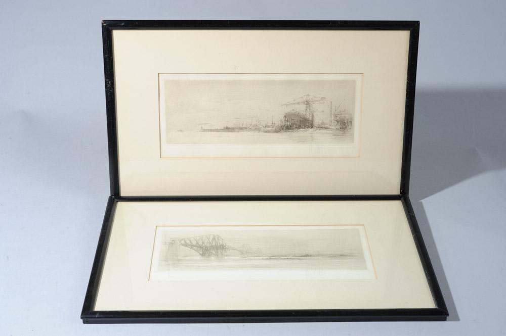Two William Walcott Etchings (1 of 7)