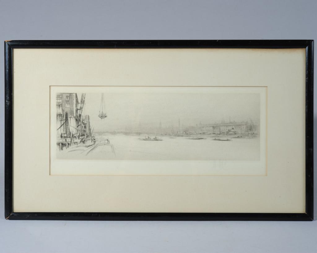 William Walcott Etching: The Thames (1 of 6)