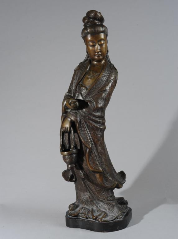 Large Antique Chinese Bronze Figure of Guanyin (1 of 5)