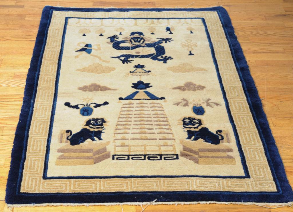 Antique Chinese Dragon Rug (1 of 4)