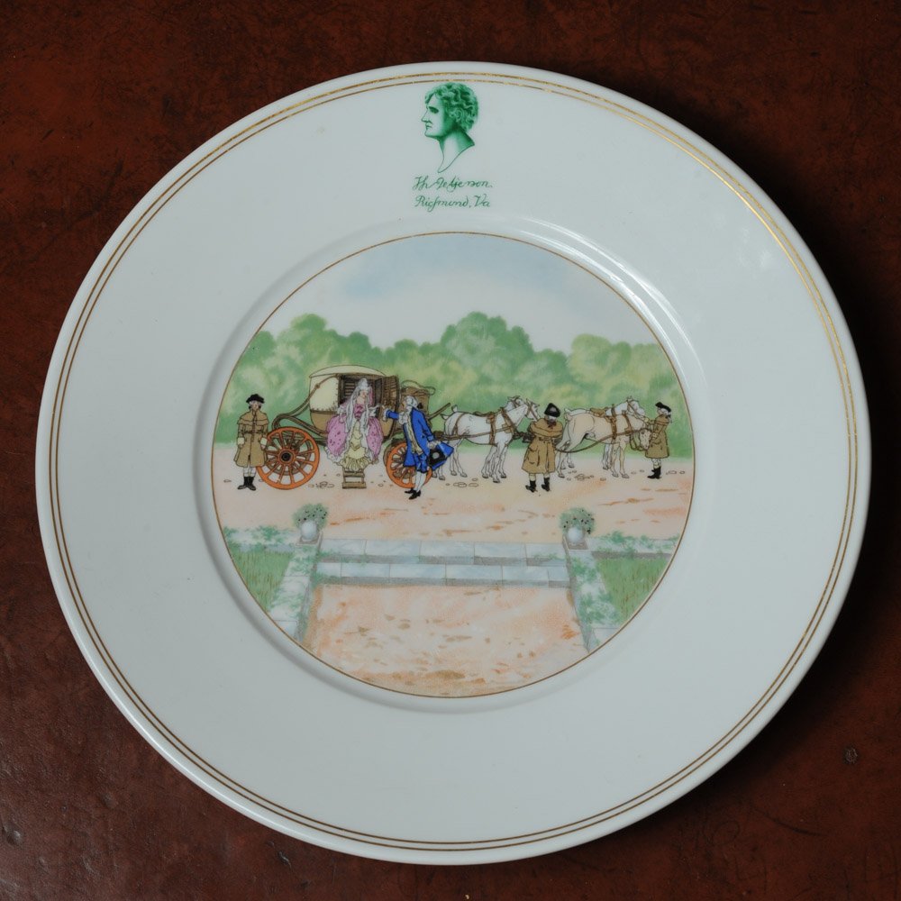 Jefferson Hotel, Richmond Va., Dinner Plate (1 of 2)