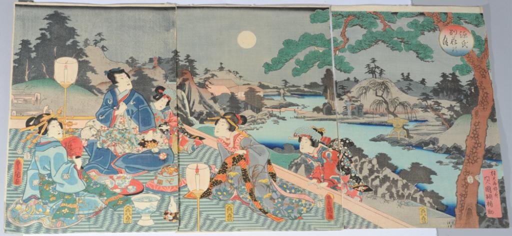 Utagawa Kunisada (1786-1864) Edo Woodblock Print (1 of 5)