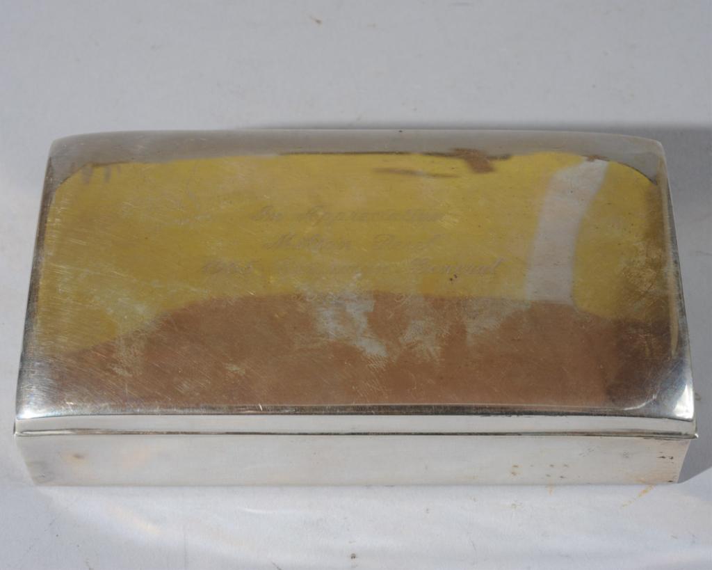 Vintage Poole Sterling & Wood Cigarette Box (1 of 5)