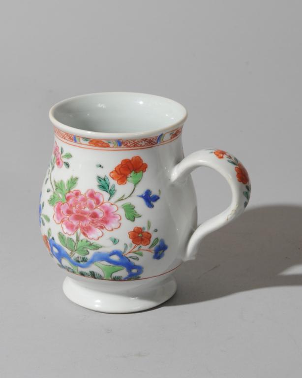 Chinese 18th C. Famille Rose Tankard (1 of 5)