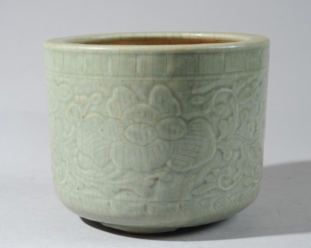 Large Chinese Celadon Tripod Censer (1 of 6)