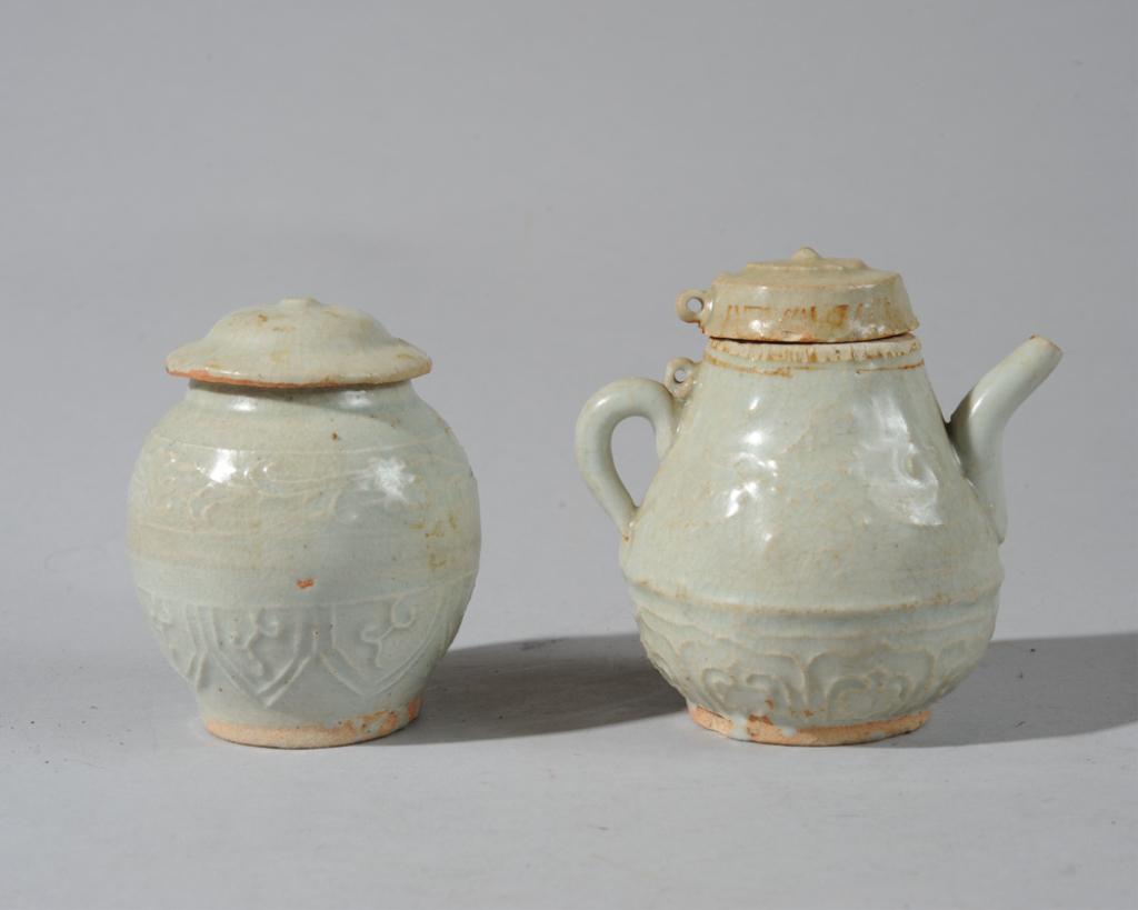 Chinese Song Dynasty Qingbai Teapot & Tea Jar (1 of 7)