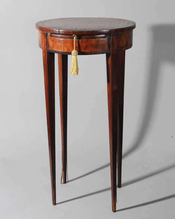 19th C. Continental Marquetry Inlay Occasional (1 of 7)