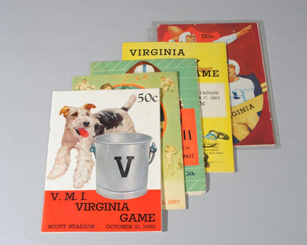 Five UVa Football Programs - 1950s & 60s (1 of 7)