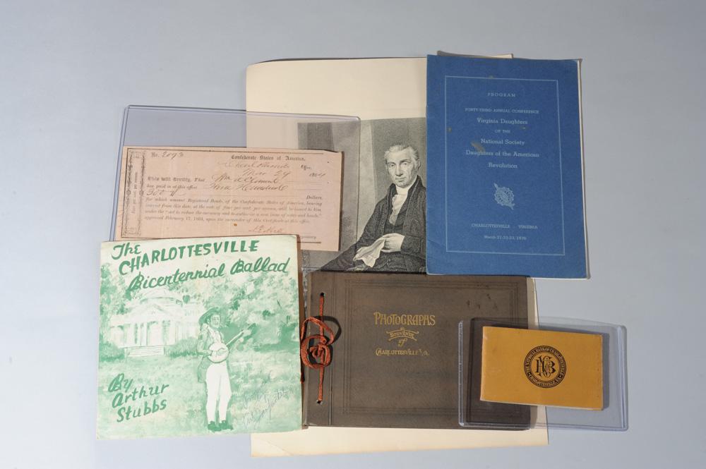 Mixed Charlottesville Ephemera Grouping, etc. (1 of 8)