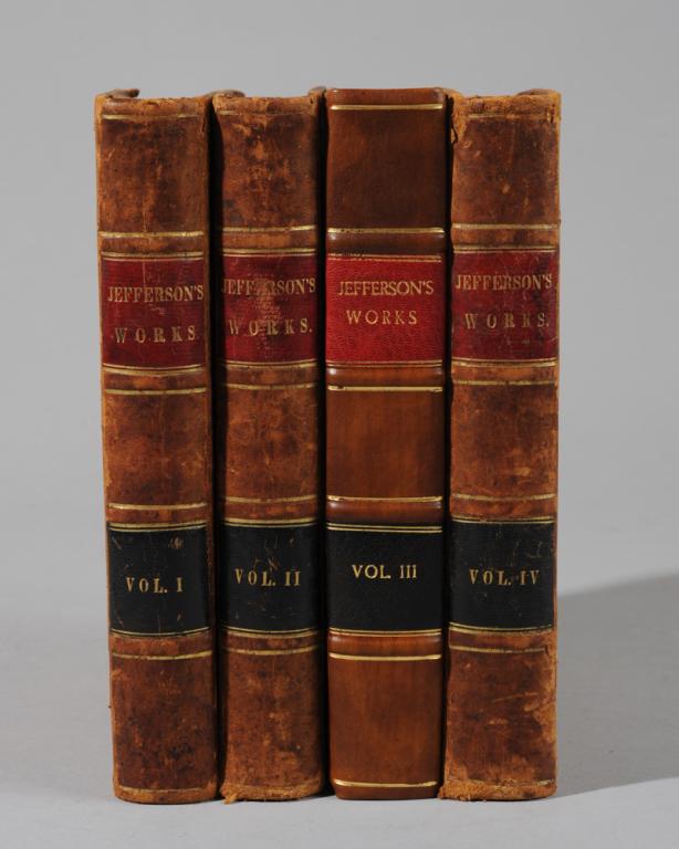 4 Vol. Jefferson's Works published in Cville 1829 (1 of 7)