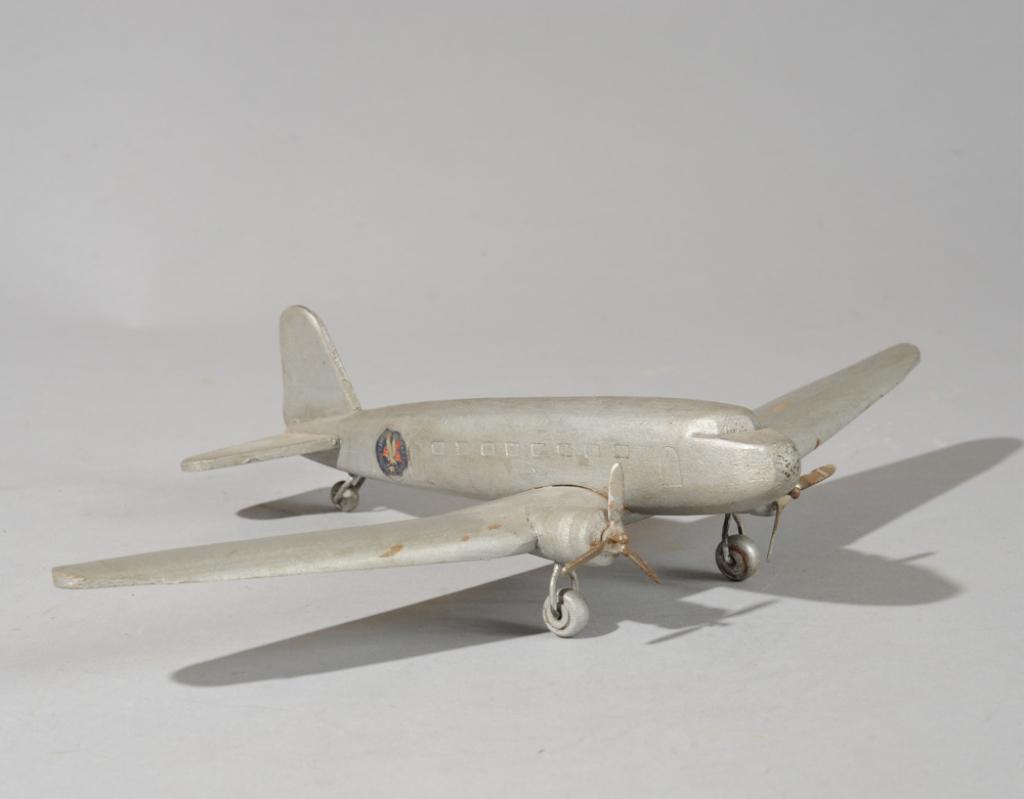 Mid 20th C. Hand Carved Model DC-3 (1 of 3)