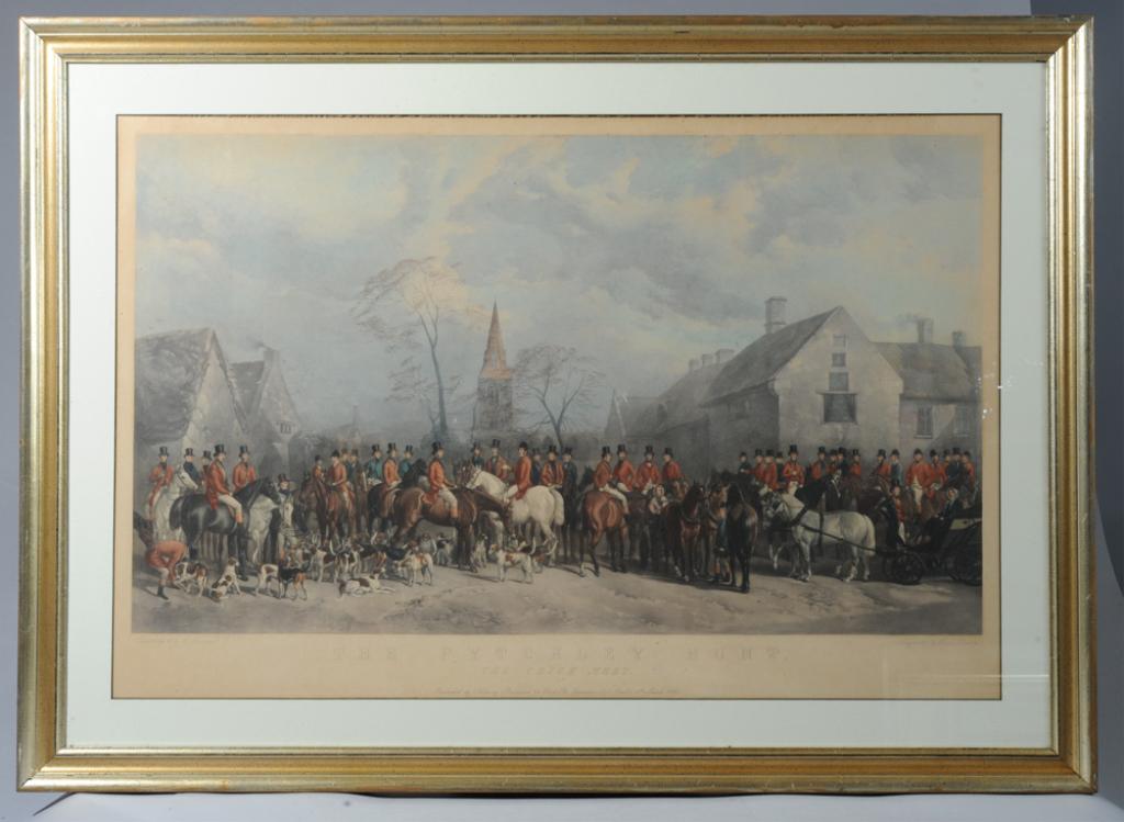 19th C. Engraving "The Pytchley Hunt" (1 of 4)