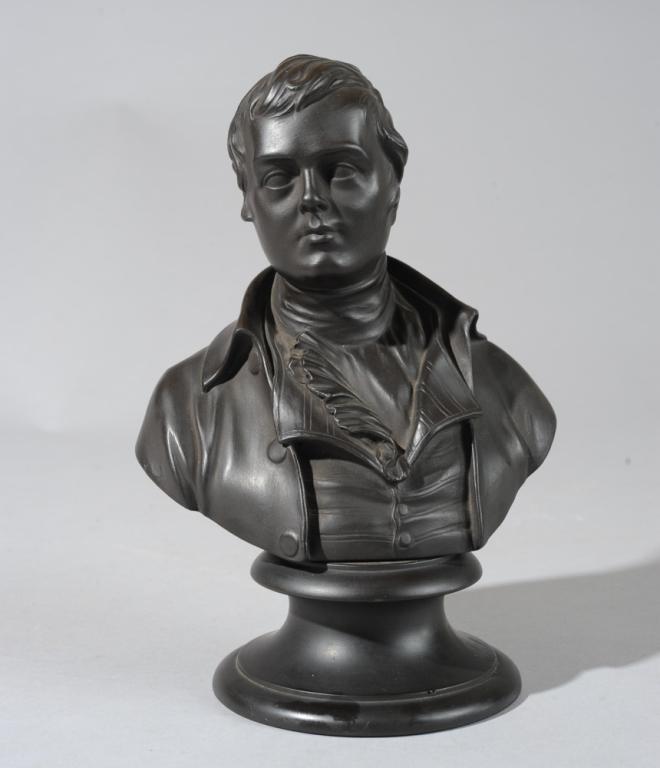 Wedgwood Robert Burns Black Basalt Bust (1 of 4)
