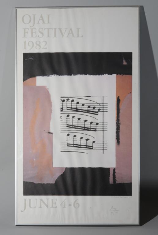 Signed Robert Motherwell 1982 Ojai Festival Poster (1 of 3)