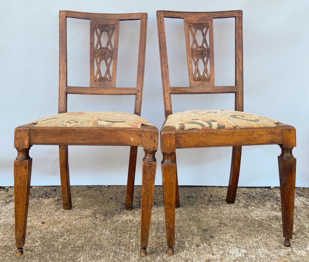 Pair 19th C. Aesthetic Movement Side Chairs (1 of 4)