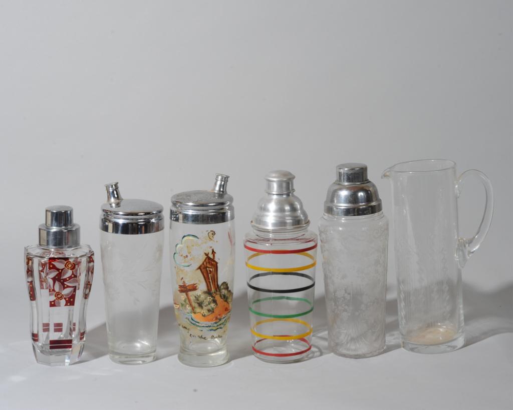 Vintage Glass Bar Ware Grouping (1 of 7)