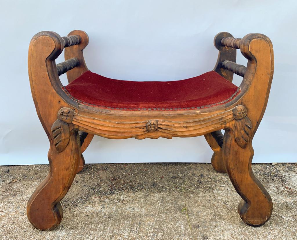 Small Upholstered Bench (1 of 2)