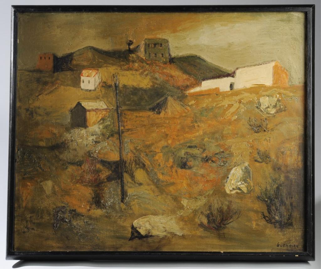 Raymond Guerrier Oil on Canvas Lanscape (1 of 6)